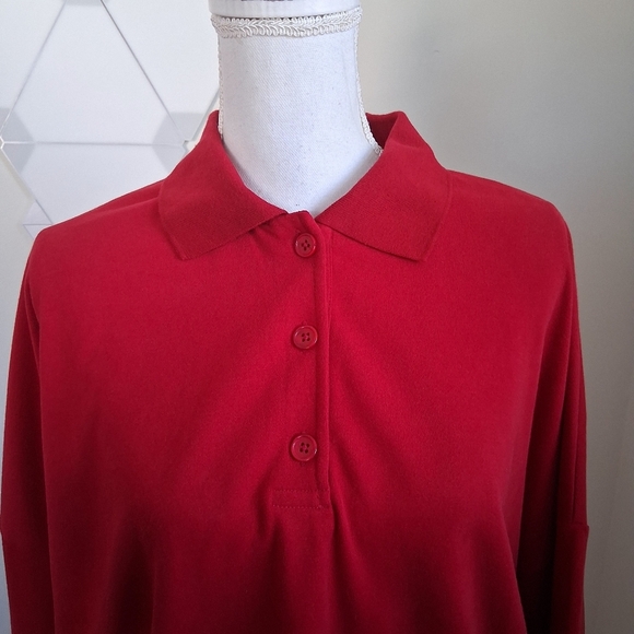Pomander Place Red Bode Polo Sweatshirt SZ Large NWT - Picture 6 of 12